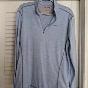 Orvis Jacket Men's Medium Long Sleeve 1/4 Zip Pullover Shirt
